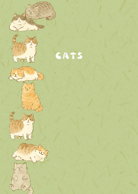 Cats are soothing03 moss green