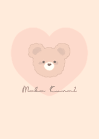 MOKO KUMA 2  #HEART #orange & turquoise