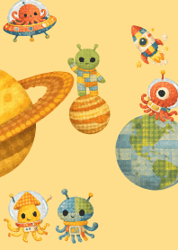 brown & yellow 宇宙は広い02