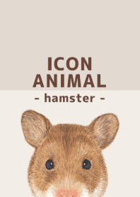 ICON ANIMAL -Golden hamster- BROWN/01