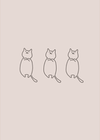 ゆるだら猫・３匹いっしょ