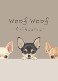 Woof Woof - Chihuahua - KHAKI