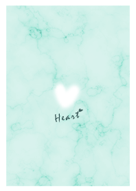 Marble and fluffy heart green02_1