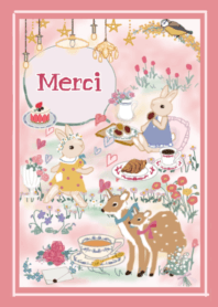 Antique, grown-up girly, muted colors.