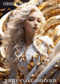White snake and gold  Lucky 32