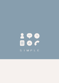 SIMPLE(beige blue)V.195b