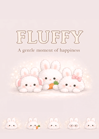 Fluffy, Dreamy Rabbit Pink