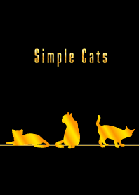 Simple cats :  Gold Black
