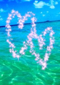 Heart Ocean pink