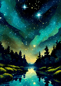 Beautiful starry night view#900