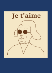 older man (navy beige)