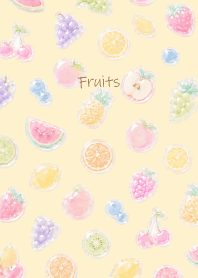 Puffy fruits light yellow JP