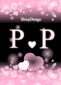 P&P イニシャル 運気UP!ピンクハート
