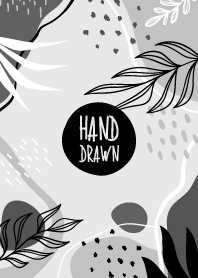 Hand Drawn Black Gray
