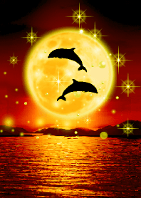 the luck increases.Moon & Dolphin