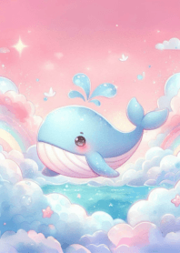 Bright cute little whale n.3