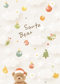 beige Santa Bear 03_2