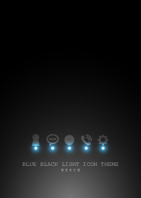 BLUE BLACK LIGHT ICON THEME