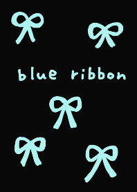 simple black blue ribbon