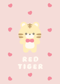 Cute Tiger Pattern [Red&Beige]