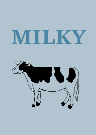 MILKY / dustyblue