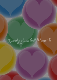 Lovely glass ball Heart 3