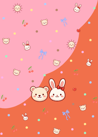 Bunny & Bear_Orange&Pink.1w