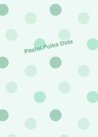 Pastel Polka Dots - Mint Green