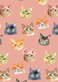 pink & blue チャーミングな猫