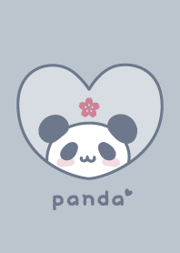 Panda Cherry blossoms - Dullness Blue