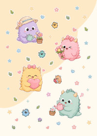 Cute monster brown sugar