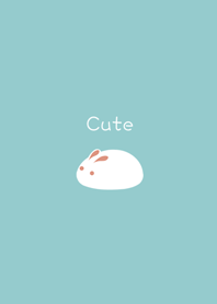 Simple and soft white rabbit
