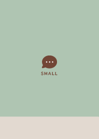 Small Button  Beige&Dull Green Theme