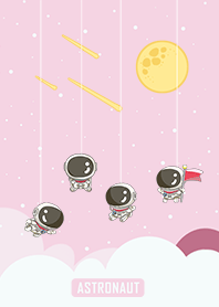 นักบินอวกาศน่ารัก/พระจันทร์/สีชมพู