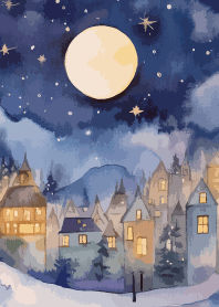 Night City on red & yellow