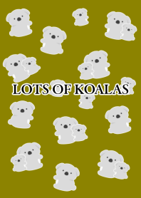 LOTS OF KOALAS-GREEN TEA COLOR