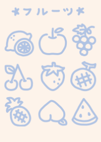 fruit ippai dull color blue