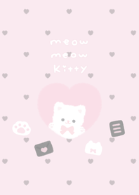 meow meow kitty. black pink