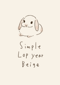 simple Lop year beige.