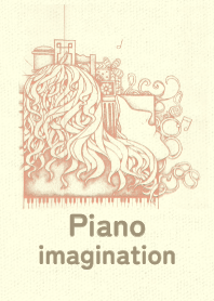 piano imagination  salmon pink