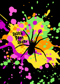 Splash paint Spider Poisonous-Black