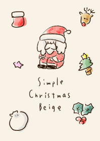 simple Christmas beige.