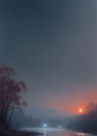 Background sea and lake A56dAd