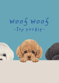 Woof Woof - Toy poodle - TURQUOISE BLUE