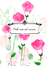 Rosas e cosmos