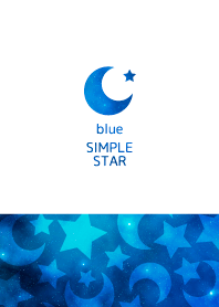 Simple moon blue