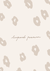 Simple Leopard pattern -beige