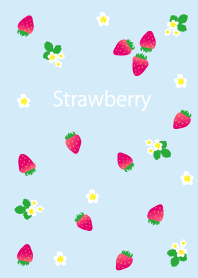 Strawberry - light blue-