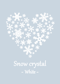 Snow crystal - White -