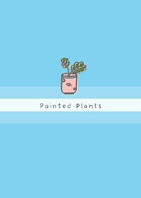 Painted plants JA-clear sky blue (Bl3)
